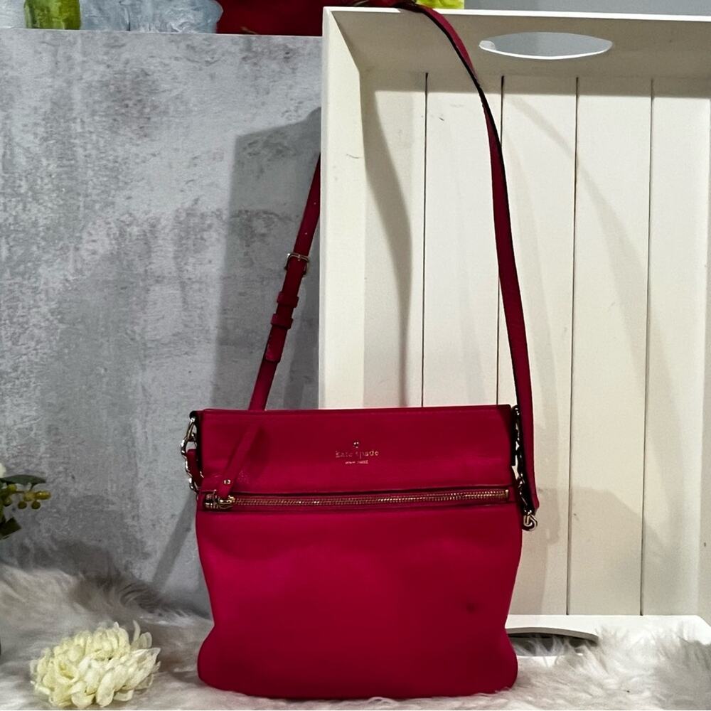 Kate Spade New York Cobble Hill Ellen Leather Adjustable Crossbody Handbag Pink - Picture 4 of 16